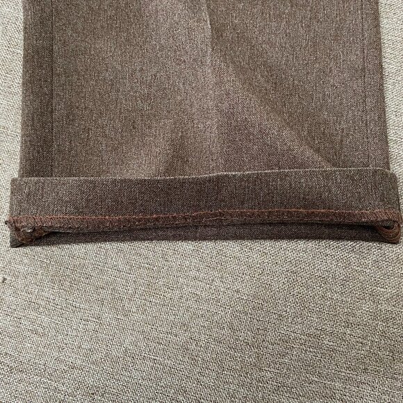 Vintage Levi's Action Slacks Dress Pants Men's 34 x 29 Mid Rise Brown Office USA - Picture 8 of 14